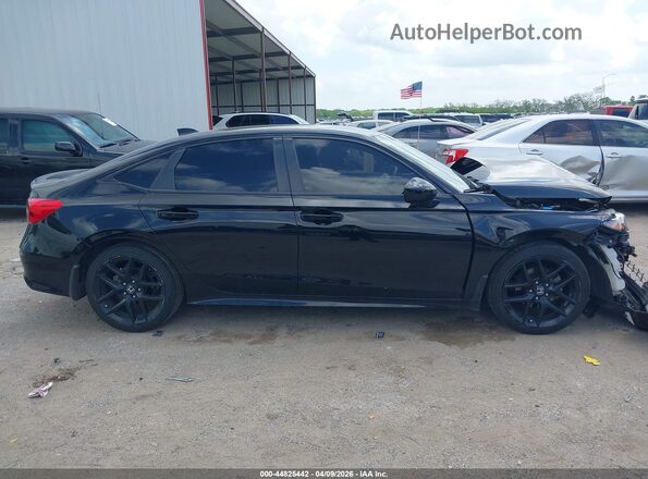 2HGFE2F57NH503698 2022 HONDA CIVIC Black Rear interior view