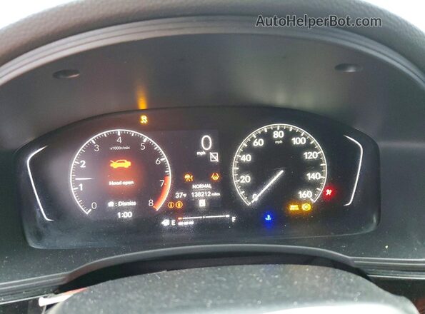 2HGFE2F57NH571516 2022 HONDA CIVIC Черный Вид щитка приборов