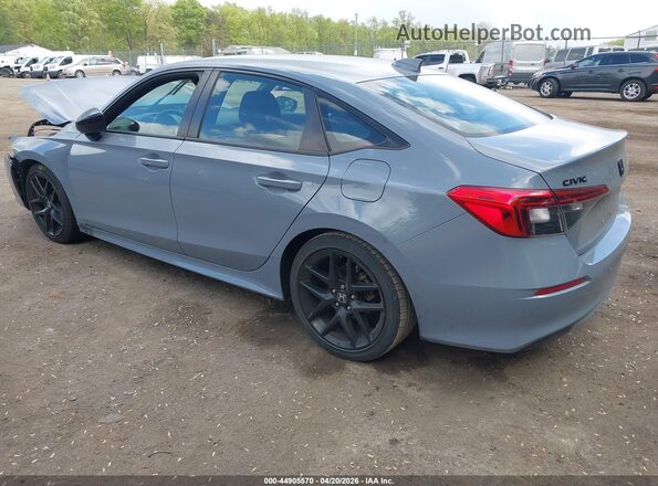 2HGFE2F57NH577025 2022 HONDA CIVIC Gray Հետևի ձախ