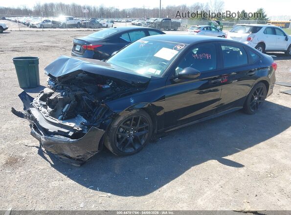 2HGFE2F57PH523226 2023 HONDA CIVIC Черный Передняя левая четверть