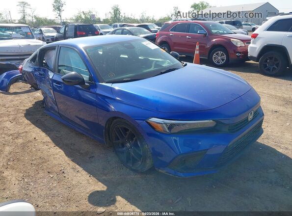 2HGFE2F57RH551675 2024 HONDA CIVIC Blue Przód prawy