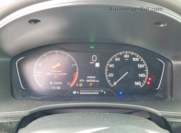 2HGFE2F58NH525211 2022 HONDA CIVIC Серый Вид щитка приборов