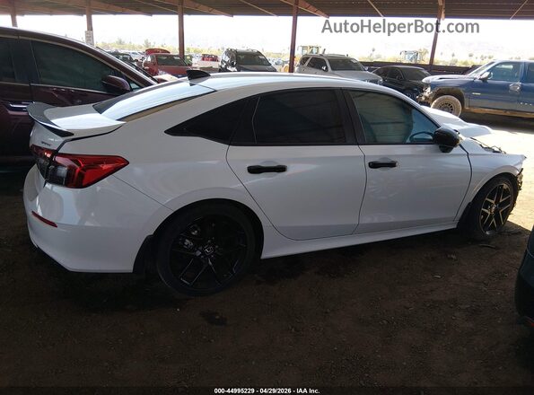 2HGFE2F58NH586185 2022 HONDA CIVIC White უკანა სალონის ხედი