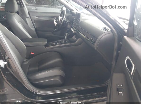 2HGFE2F59NH504626 2022 HONDA CIVIC Black Вид салону спереду
