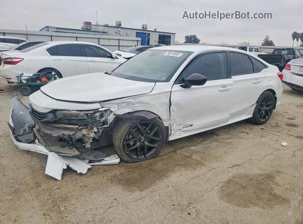 2HGFE2F59NH609683 2022 HONDA CIVIC Белый Передняя левая четверть
