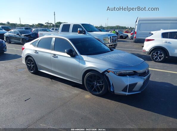 2HGFE2F59PH537094 2023 HONDA CIVIC Silver Front right