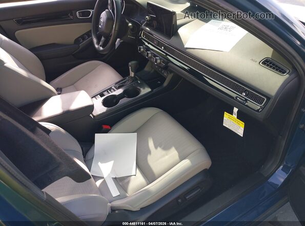2HGFE4F80SH322136 2025 HONDA CIVIC HYBRID Синий Вид салона спереди