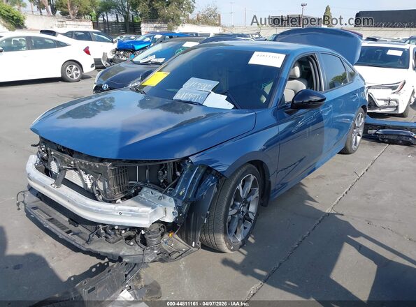 2HGFE4F80SH322136 2025 HONDA CIVIC HYBRID Синий Передняя левая четверть