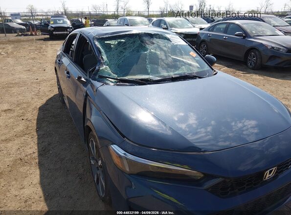 2HGFE4F85SH336128 2025 HONDA CIVIC HYBRID Синий Вид спереди