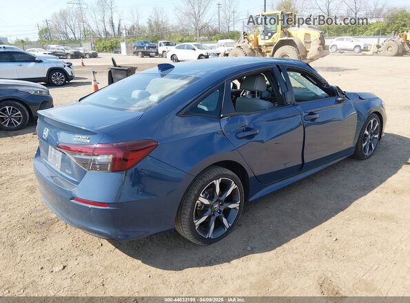 2HGFE4F85SH336128 2025 HONDA CIVIC HYBRID Синий Задняя правая четверть