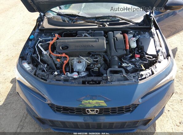 2HGFE4F85SH336128 2025 HONDA CIVIC HYBRID Синий Вид сзади