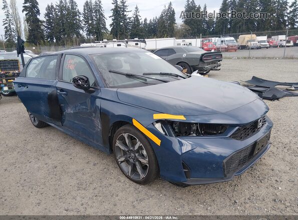 2HGFE4F87TH306324 2026 HONDA CIVIC HYBRID Синий Передняя правая четверть