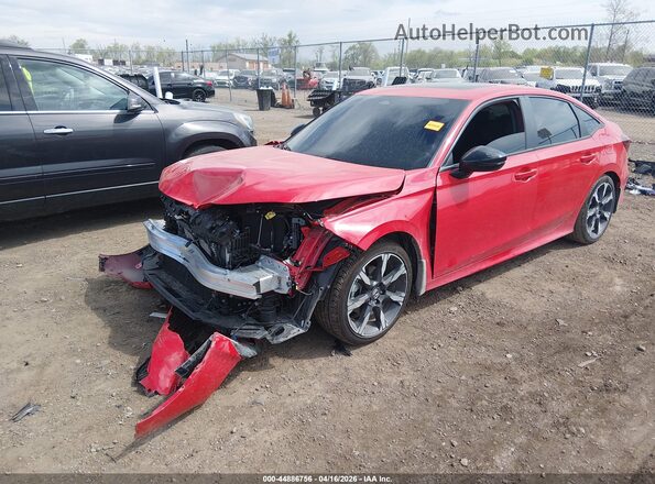 2HGFE4F88TH309233 2026 HONDA CIVIC HYBRID Красный Передняя левая четверть