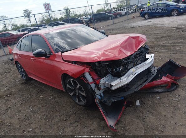 2HGFE4F88TH309233 2026 HONDA CIVIC HYBRID Красный Передняя правая четверть