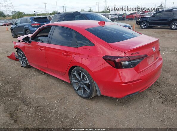 2HGFE4F88TH309233 2026 HONDA CIVIC HYBRID Красный Задняя левая четверть