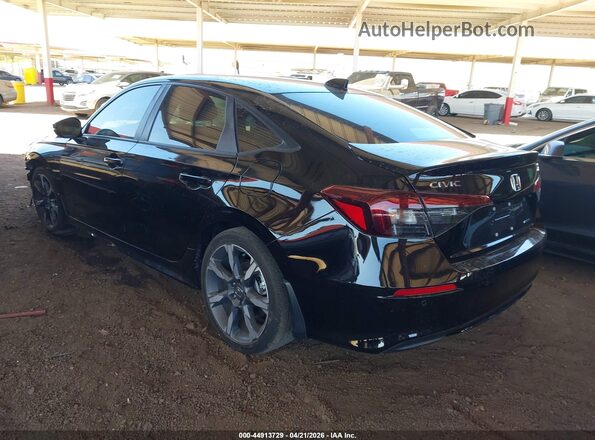 2HGFE4F89SH340330 2025 HONDA CIVIC HYBRID Black Tył lewy