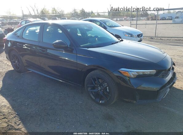 2HGFE4F89TH336280 2026 HONDA CIVIC HYBRID Черный Передняя правая четверть