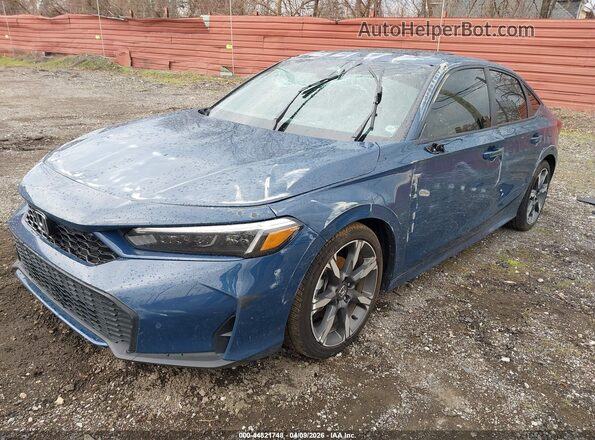 2HGFE4F8XSH341146 2025 HONDA CIVIC HYBRID Синий Передняя левая четверть