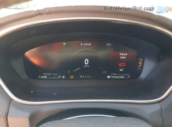 2LMPJ6K90KBL66682 2019 LINCOLN NAUTILUS Белый Вид щитка приборов