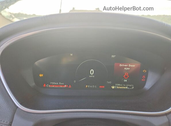 2LMPJ6L91KBL37478 2019 LINCOLN NAUTILUS Белый Вид щитка приборов