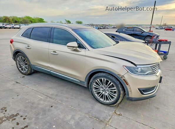 2LMPJ6LR0HBL41319 2017 LINCOLN MKX Beige Передня права чверть