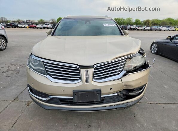 2LMPJ6LR0HBL41319 2017 LINCOLN MKX Beige Вид спереду