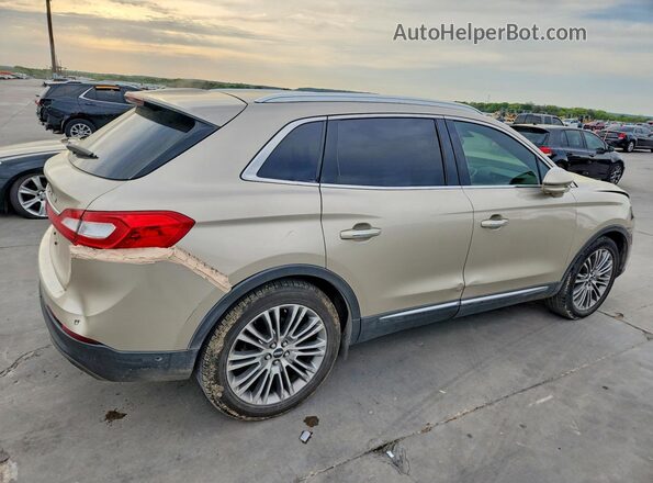 2LMPJ6LR0HBL41319 2017 LINCOLN MKX Beige Задня права чверть