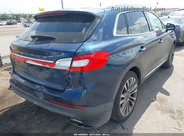 2LMPJ6LR0HBL44236 2017 LINCOLN MKX Blue Հետևի աջ