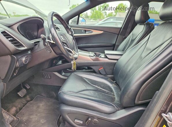 2LMPJ6LR2HBL51236 2017 LINCOLN MKX Gray წინა სალონის ხედი