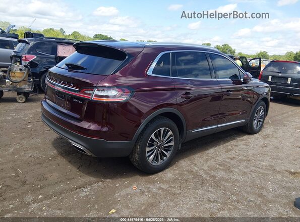2LMPJ8J95LBL35023 2020 LINCOLN NAUTILUS Темно-бордовый Задняя правая четверть