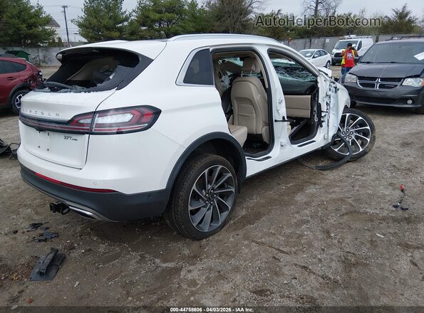 2LMPJ8KP9LBL29917 2020 LINCOLN NAUTILUS White Задня права чверть