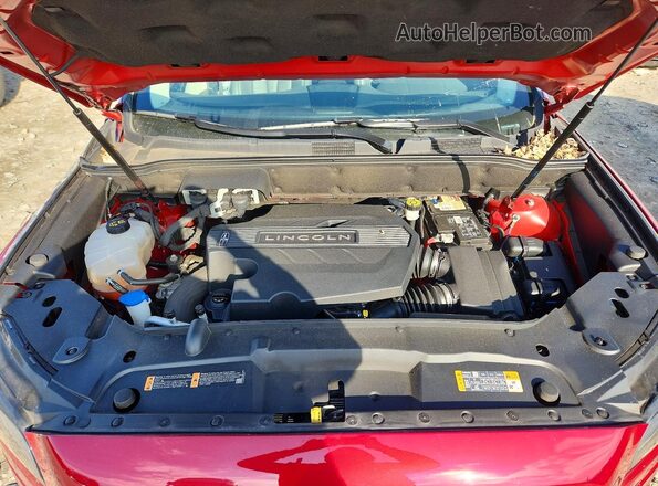 2LMPJ8LP0KBL36204 2019 LINCOLN NAUTILUS Red ძრავის განყოფილების ხედი