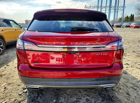 2LMPJ8LP0KBL36204 2019 LINCOLN NAUTILUS Red უკანა ხედი