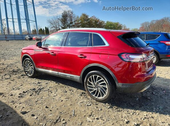 2LMPJ8LP0KBL36204 2019 LINCOLN NAUTILUS Red უკანა მარცხენა