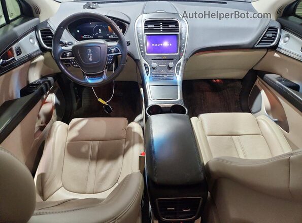 2LMPJ8LP0KBL57618 2019 LINCOLN NAUTILUS White Առջևի վահանակի տեսք