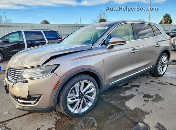 2LMPJ8LP2JBL22920 2018 LINCOLN MKX Tan Vista tres cuartos delantera izquierda