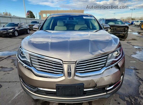 2LMPJ8LP2JBL22920 2018 LINCOLN MKX Tan Vista frontal