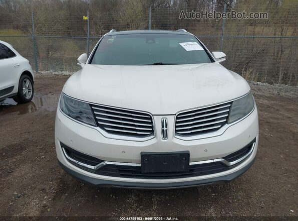 2LMPJ8LP5HBL38099 2017 LINCOLN MKX White Widok zestawu wskaźników