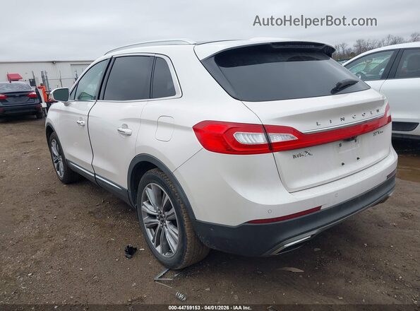 2LMPJ8LP5HBL38099 2017 LINCOLN MKX White Tył lewy