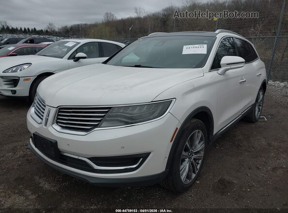 2LMPJ8LP5HBL38099 2017 LINCOLN MKX White Widok z przodu