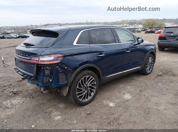 2LMPJ8LP6KBL46462 2019 LINCOLN NAUTILUS Blue Задня права чверть