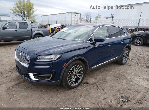 2LMPJ8LP6KBL46462 2019 LINCOLN NAUTILUS Blue Передня ліва чверть