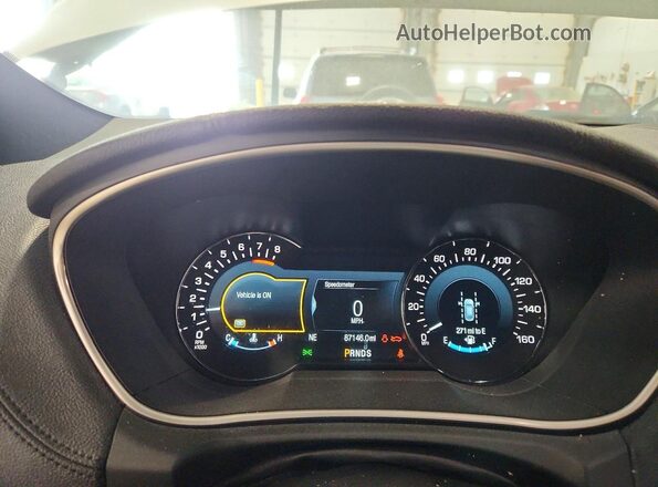 2LMPJ8LP8HBL28568 2017 LINCOLN MKX White Вид щитка приладів