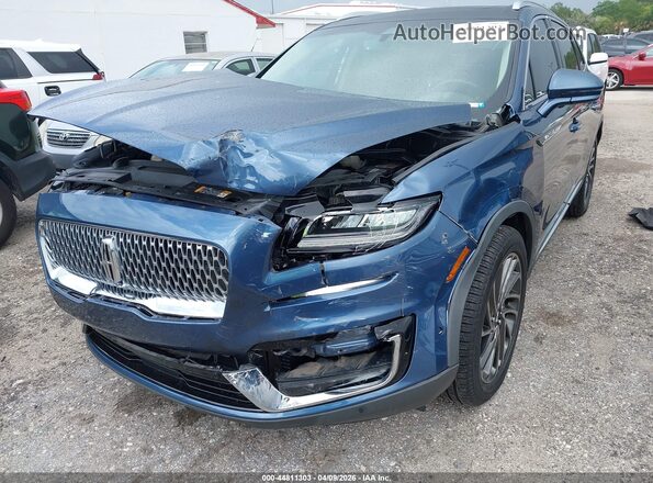 2LMPJ8LP8KBL42476 2019 LINCOLN NAUTILUS Blue Դիմացի տեսք