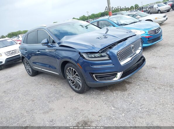 2LMPJ8LP8KBL42476 2019 LINCOLN NAUTILUS Blue Առջևի աջ