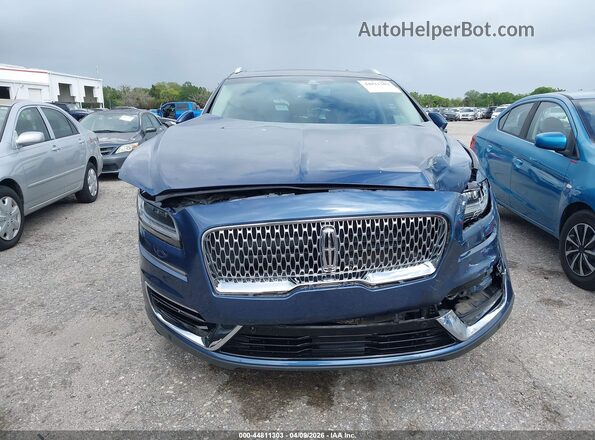 2LMPJ8LP8KBL42476 2019 LINCOLN NAUTILUS Blue Սարքավորումների վահանակի տեսք