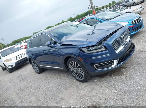 2LMPJ8LP8KBL42476 2019 LINCOLN NAUTILUS Blue Սալոնի հետևի տեսք