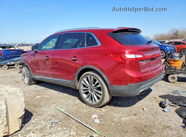 2LMPJ8LR1HBL45455 2017 LINCOLN MKX Red Rear left