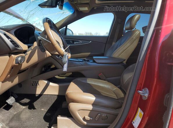 2LMPJ8LR1HBL45455 2017 LINCOLN MKX Red Front interior view