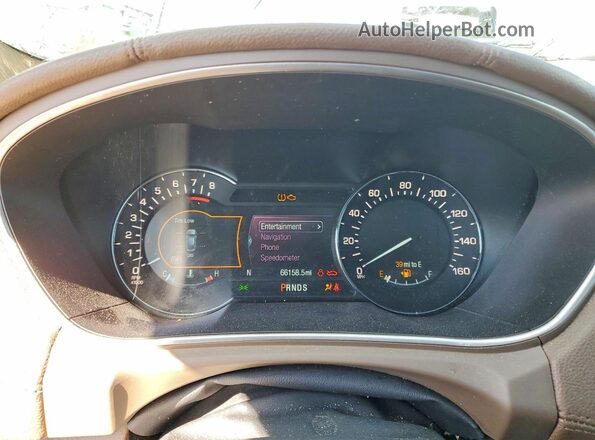 2LMPJ8LR1HBL45455 2017 LINCOLN MKX Red Instrument cluster view